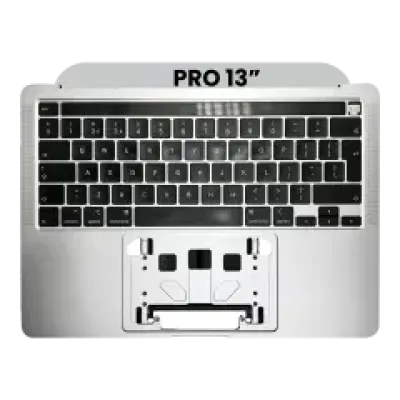 Топкейс з клавіатурою (ISO UK) для MacBook Pro 13" A2251 (2020) (Silver)