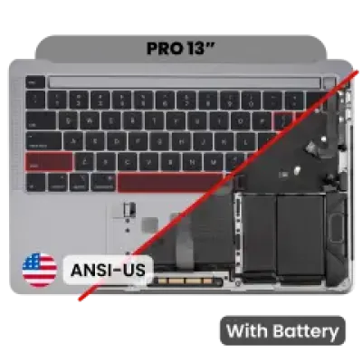 Топкейс з акумулятором і клавіатурою (ANSI US) для MacBook Pro 13" A2251 (2020) (Space Gray)