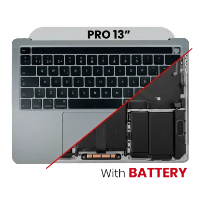 Топкейс з акумулятором і клавіатурою (ISO UK) для MacBook Pro 13" A2251 (2020) (Space Gray)