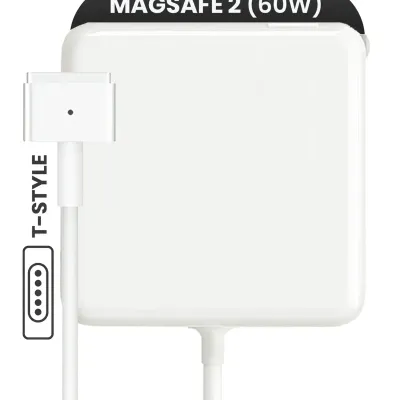 Адаптер живлення Apple 60W MagSafe 2 (T-Style) (OEM Grade A/B, Bulk Packaging)