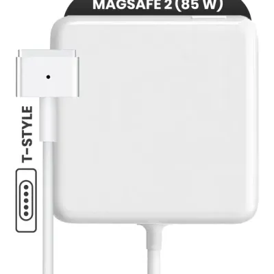 Адаптер живлення Apple 85W MagSafe 2 (T-Style) (OEM Grade A/B, Bulk Packaging)