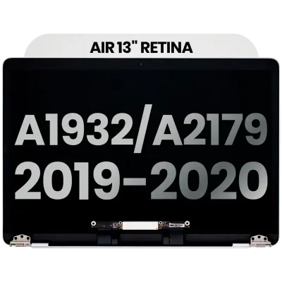Дисплейний модуль (LCD) для MacBook Air 13" A1932 (2019) / A2179 (2020) (Used OEM Pull: Grade B) (сріблястий)