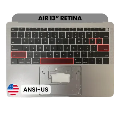 Топкейс з клавіатурою (ANSI US) для MacBook Air 13" A1932 (2018-2019) (OEM New) (Space Gray)