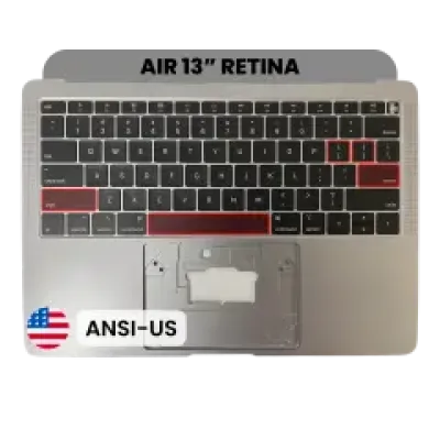 Топкейс з клавіатурою (ANSI US) для MacBook Air 13" A1932 (2018-2019) (OEM New) (Space Gray)