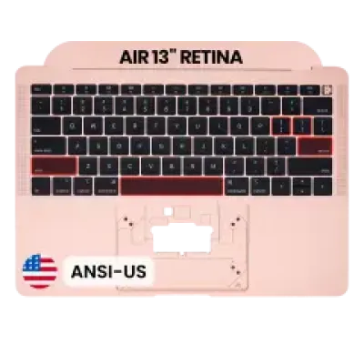 Топкейс з клавіатурою (ANSI US) для MacBook Air 13" A1932 (2018-2019) (OEM New) (Gold)