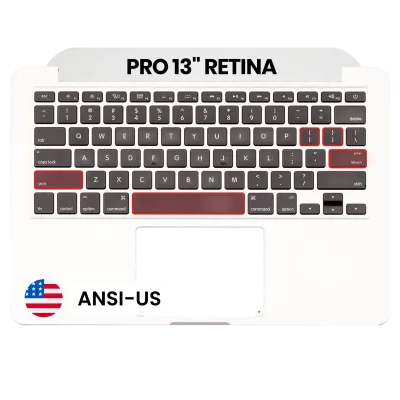 Top Case with Keyboard (ANSI US) For MacBook Pro 13" A1502 (2015) (OEM New)