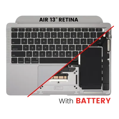 Топкейс з акумулятором і клавіатурою (ANSI US) для MacBook Air 13" A2179 (2020) (Space Gray)