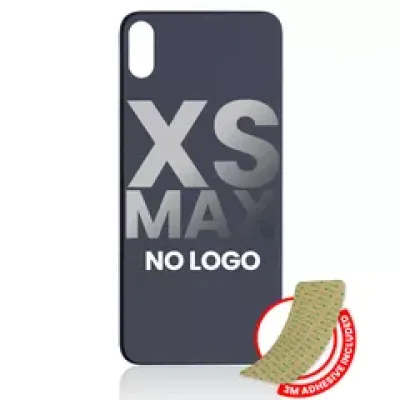 Заднє скло з проклейкою 3M для iPhone XS Max (без логотипу / великий отвір камери) (Space Gray)