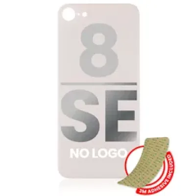 Заднє скло з проклейкою 3M для iPhone 8 / SE (2020) (без логотипу / великий отвір камери) (золотий)
