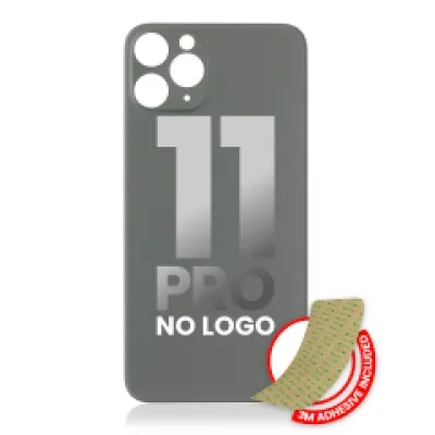 Заднє скло з проклейкою 3M для iPhone 11 Pro (без логотипу / великий отвір камери) (Midnight Green)