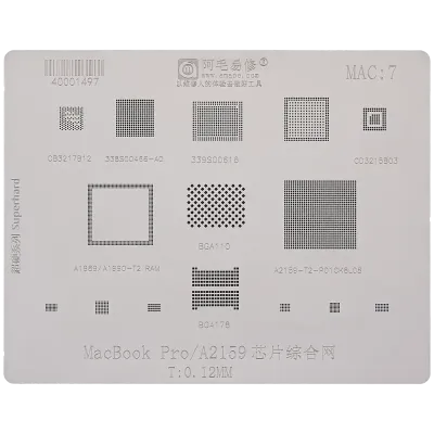 IC Comprehensive Stencil For MacBook Pro 13" A2159 (2019) (MAC 7)