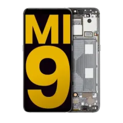 Дисплейний модуль (OLED) з рамкою для Xiaomi Mi 9 (Refurbished) (Piano Black)