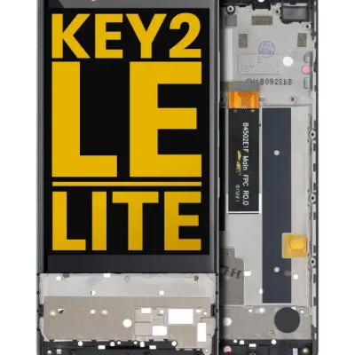 Дисплейний модуль з рамкою для BlackBerry KEY2 LE / Lite (BBE100 Series) (Refurbished) (Slate)