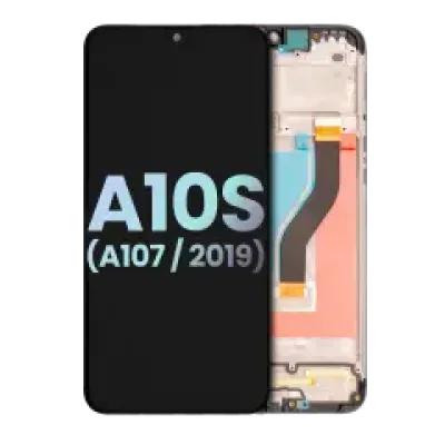 Дисплейний модуль (LCD) з рамкою для Samsung Galaxy A10s (A107 / 2019) (Service Pack) (усі кольори)