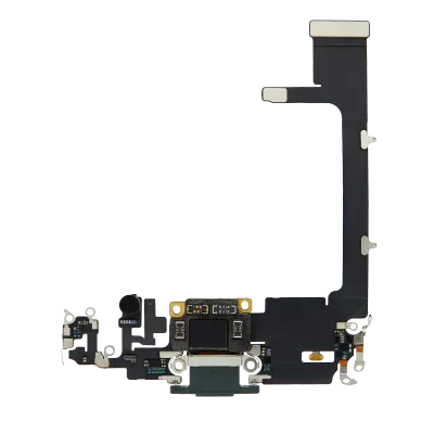 Charging Port Flex Cable With Board For iPhone 11 Pro (Used OEM Pull) (Midnight Green)