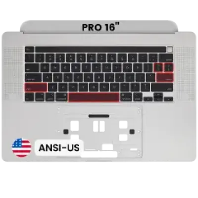 Топкейс з клавіатурою (ANSI US) для MacBook Pro 16" A2141 (2019) (OEM New) (Silver)