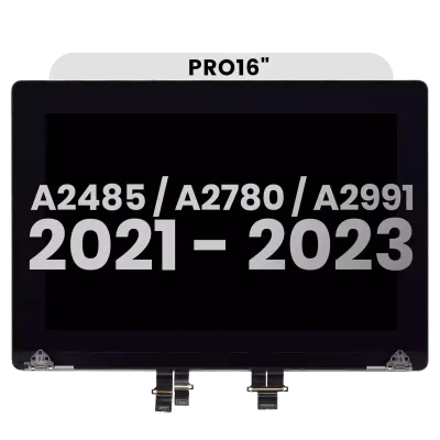 Дисплейний модуль LCD для MacBook Pro 16" A2485 (2021) Pro / Max / A2780 (2023) / A2991 (2023) (Used OEM Pull: Grade B) (Silver)