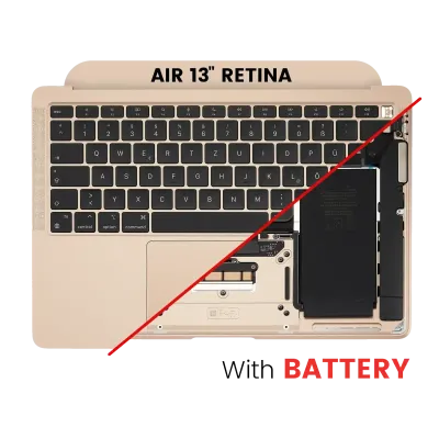 Топкейс з акумулятором і клавіатурою (ISO UK) для MacBook Air 13" A2337 (2020) (золотий)