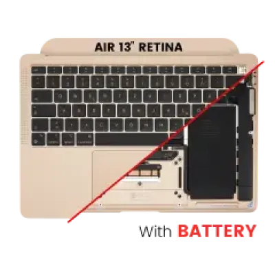 Топкейс з акумулятором і клавіатурою (ISO UK) для MacBook Air 13" A2337 (2020) (золотий)