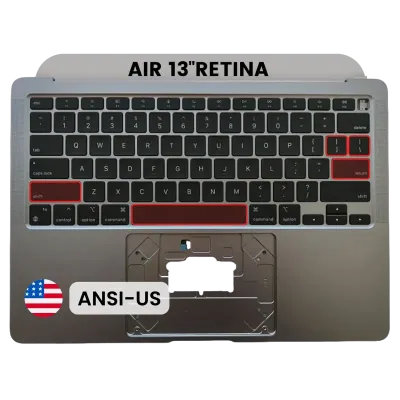 Топкейс з клавіатурою (ANSI US) для MacBook Air 13" A2337 (2020) (OEM New) (Space Gray)