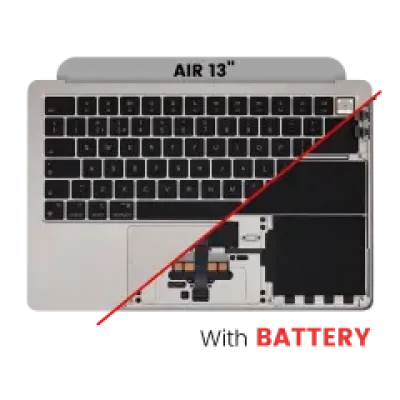 Топкейс з акумулятором і клавіатурою (ISO UK) для MacBook Air 13" A2681 (2022) (Starlight)