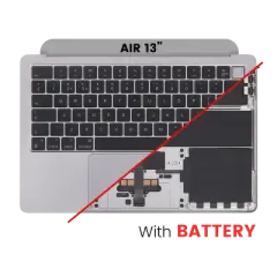 Топкейс з акумулятором і клавіатурою (ISO UK) для MacBook Air 13" A2681 (2022) (Space Gray)