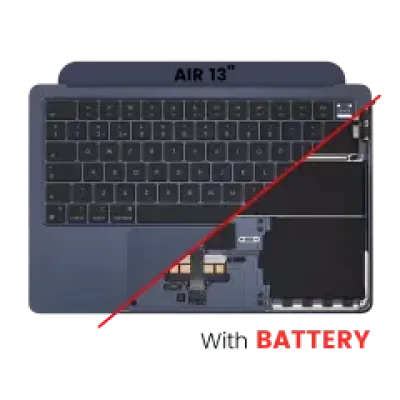 Топкейс з акумулятором і клавіатурою (ISO UK) для MacBook Air 13" A2681 (2022) (Midnight)