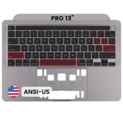 Топкейс з клавіатурою (ANSI US) для MacBook Pro 13" A2338 (2020) (Space Gray)