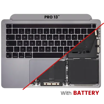 Топкейс з акумулятором і клавіатурою (ANSI US) для MacBook Pro 13" A2338 (2020) (M1) (Space Gray)