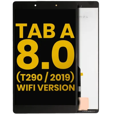 Дисплейний модуль (LCD) без рамки для Samsung Galaxy Tab A 8.0" (T290) (2019) (WiFi Version) (Refurbished) (чорний)