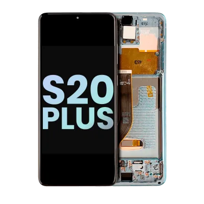 Дисплейний модуль для Samsung Galaxy S20 Plus 5G (Service Pack) (Cloud Blue)