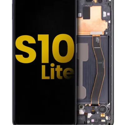 OLED Assembly With Frame For Samsung Galaxy S10 Lite (Refurbished) (Prism Black)