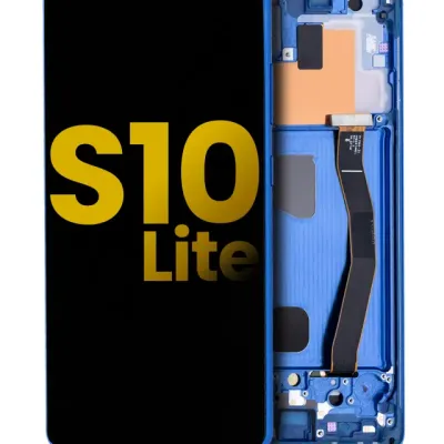 OLED Assembly With Frame For Samsung Galaxy S10 Lite (Refurbished) (Prism Blue)