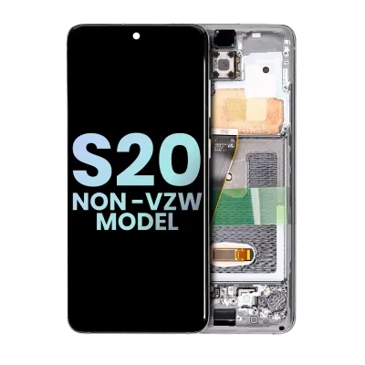 OLED Assembly With Frame For Samsung Galaxy S20 5G (Non-Verizon 5G UW Frame) (Service Pack) (Cosmic Gray)