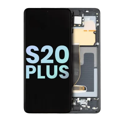 Дисплейний модуль для Samsung Galaxy S20 Plus 5G (Service Pack) (Cosmic Black)