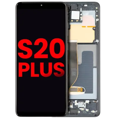 Дисплейний модуль для Samsung Galaxy S20 Plus 5G (Aftermarket Plus) (Cosmic Black)