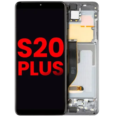 Дисплейний модуль для Samsung Galaxy S20 Plus 5G (Aftermarket Plus) (Cosmic Gray)