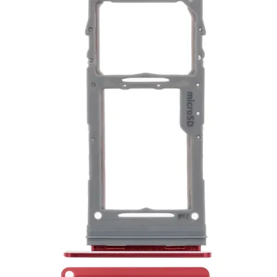 Single Sim Card Tray For Samsung Galaxy Note 10 Lite (Aura Red)