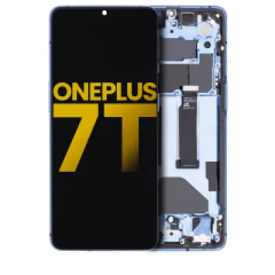 Дисплейний модуль (OLED) з рамкою для OnePlus 7T (Refurbished) (Glacier Blue)