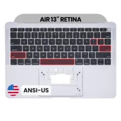 Топкейс з клавіатурою (ANSI US) для MacBook Air 13" A1932 (2018-2019) (Used OEM Pull: Grade A) (Space Gray)