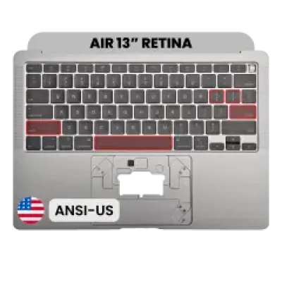Топкейс з клавіатурою (ANSI US) для MacBook Air 13" A2179 (2020) (Space Gray)