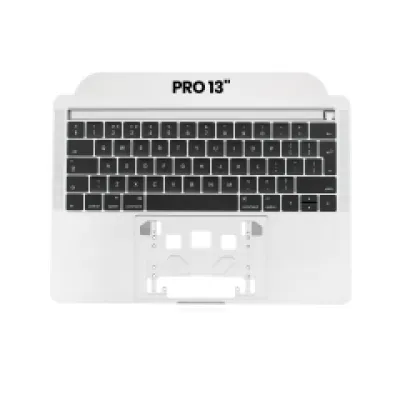 Топкейс з клавіатурою (ISO UK) для MacBook Pro 13" A1989 (2018-2019) (Used OEM Pull: Grade A) (сріблястий)
