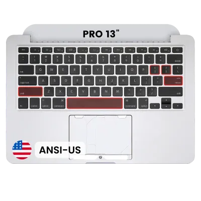 Топкейс з клавіатурою (ANSI US) для MacBook Pro 13" A1425 (2012-2013) (Used OEM Pull: Grade A)