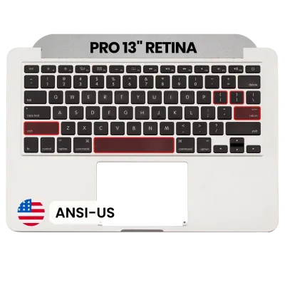 Top Case with Keyboard (ANSI US) For MacBook Pro 13" A1502 (2015) (Used OEM Pull: Grade A)