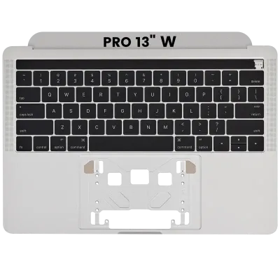 Top Case with Keyboard (ANSI US) For MacBook Pro 13" A1706 (2016-2017) (Used OEM Pull: Grade A) (Silver)