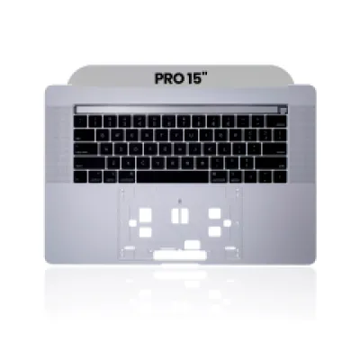 Топкейс з клавіатурою (ANSI US) для MacBook Pro 15" A1990 (2018-2019) (Used OEM Pull: Grade A) (Silver)