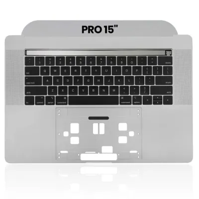 Top Case with Keyboard (ANSI US) For MacBook Pro 15" A1990 (2018-2019) (Used OEM Pull: Grade A) (Space Gray)