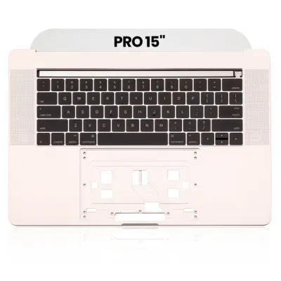 Top Case with Keyboard (ANSI US) For MacBook Pro 15" A1707 (2016-2017) (Used OEM Pull: Grade A) (Silver)