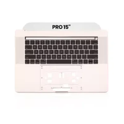 Топкейс з клавіатурою (ANSI US) для MacBook Pro 15" A1707 (2016-2017) (Used OEM Pull: Grade A) (Silver)