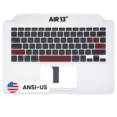 Top Case with Keyboard (ANSI US) For MacBook Air 13" A1466 (2012) (Used OEM Pull: Grade B/C)
